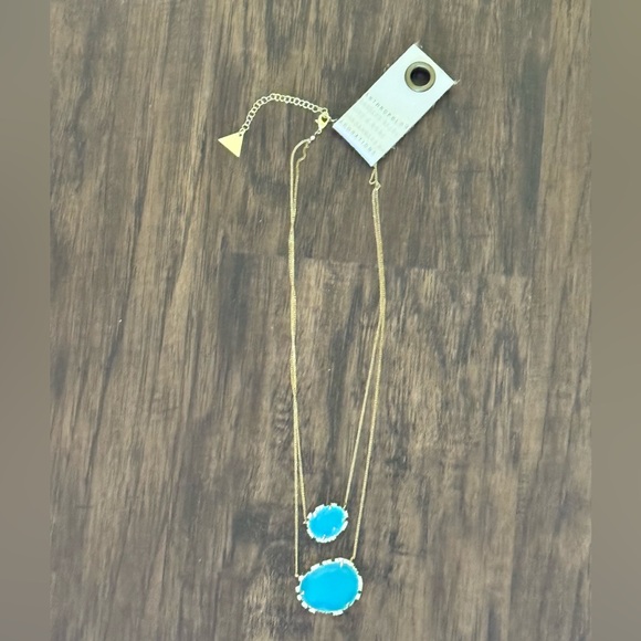 Anthropologi double stone pendant necklace - Picture 3 of 11